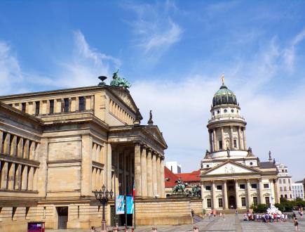 Berlin Niemcy Filharmonia i Katedra Francuska